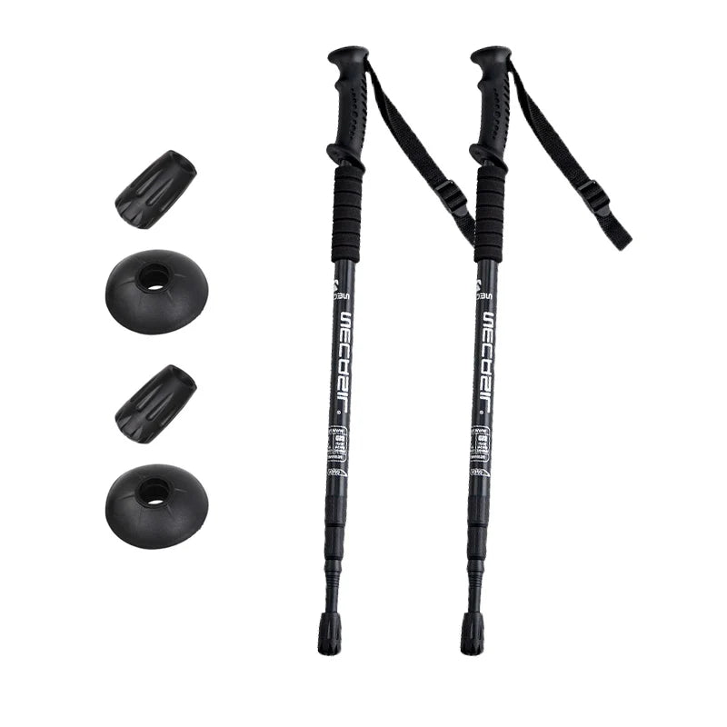 Aluminum alloy hiking poles, adjustable, non-slip