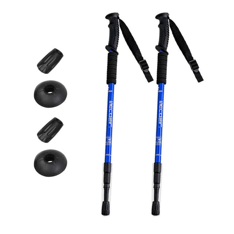 Aluminum alloy hiking poles, adjustable, non-slip