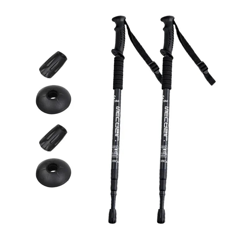 Aluminum alloy hiking poles, adjustable, non-slip